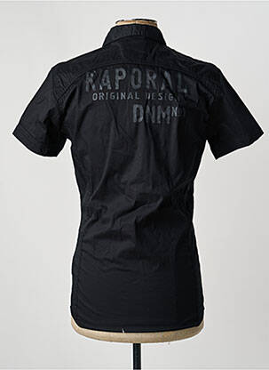 Chemise manches courtes poches noir KAPORAL homme