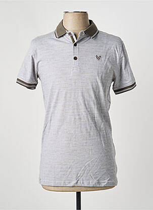 Polo tissage chiné manches courtes vert RITCHIE homme