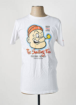 T-shirt coupe cintrée manches courtes blanc RITCHIE homme