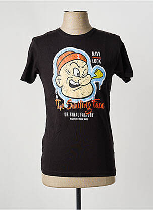 T-shirt coupe cintrée manches courtes noir RITCHIE homme