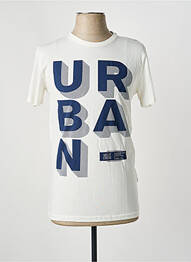 T-shirt coupe cintrée manches courtes beige SOLID homme