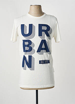 T-shirt coupe cintrée manches courtes beige SOLID homme