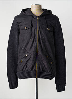 Doudoune poches a capuche noir KAPORAL homme