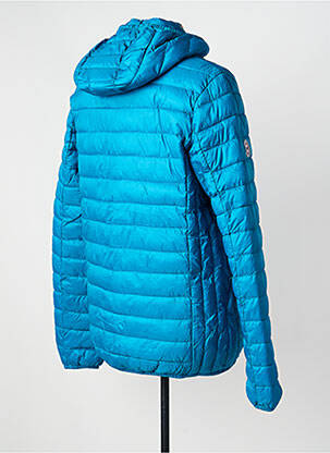 Doudoune poches a capuche bleu WAXX homme