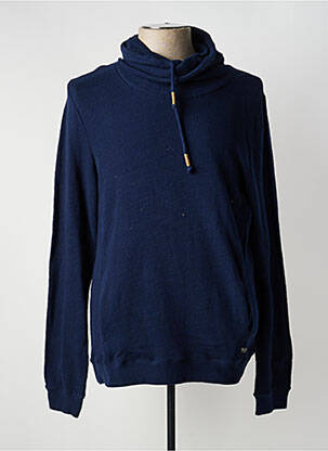 Sweat-shirt tissage jersey manches longues bleu TEDDY SMITH homme