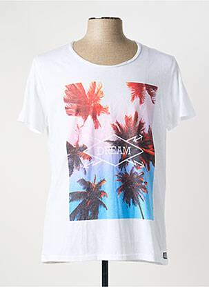 T-shirt blanc WAXX homme