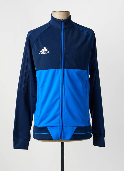 Veste casual poches bleu ADIDAS garcon