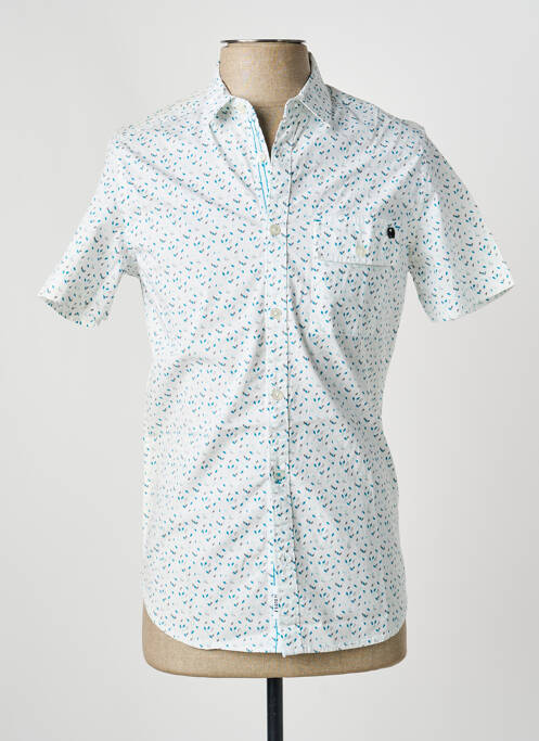 Chemise manches courtes poches bleu KAPORAL homme