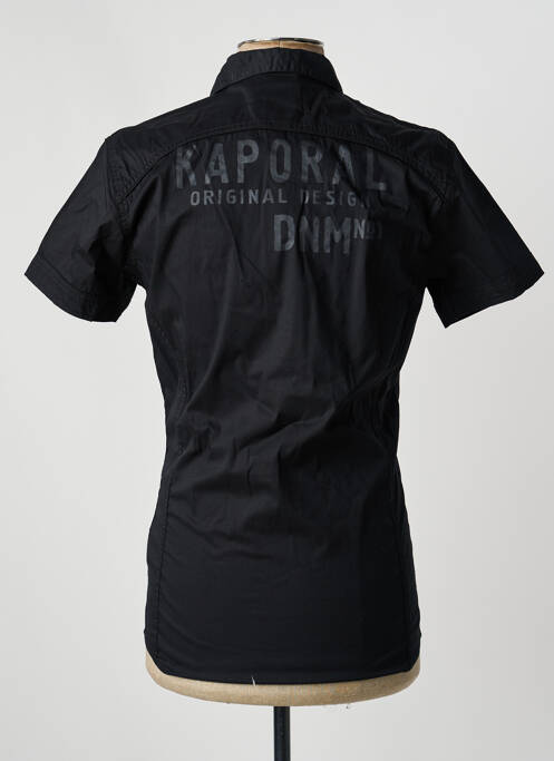 Chemise manches courtes poches noir KAPORAL homme