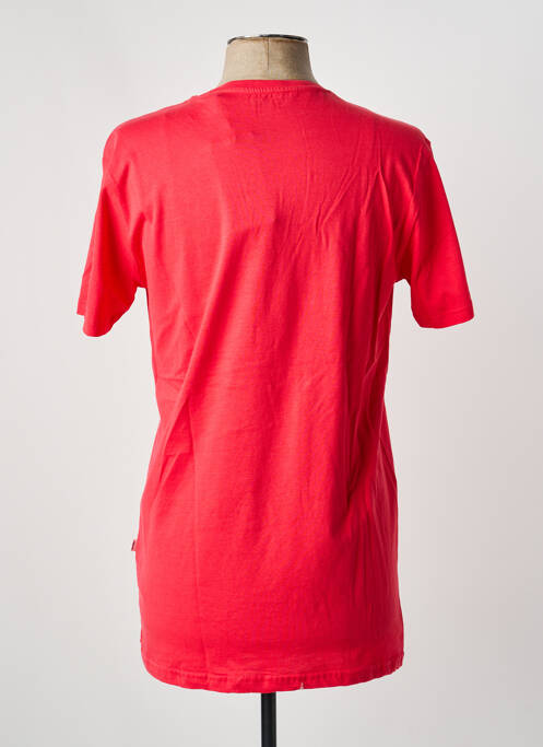 T-shirt stretch manches courtes rouge SOLID homme