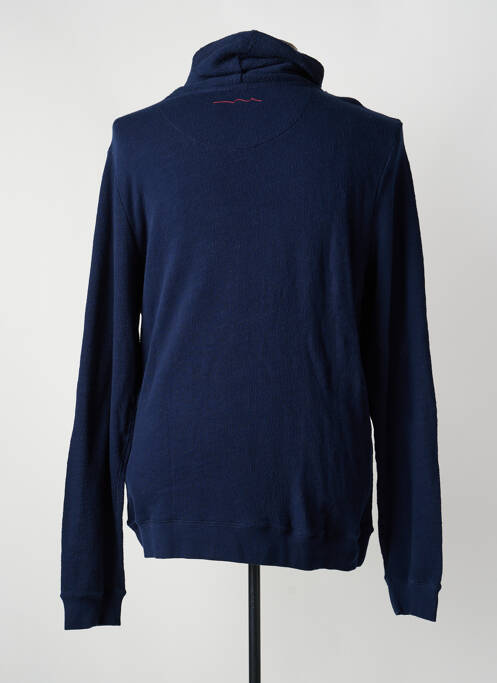 Sweat-shirt tissage jersey manches longues bleu TEDDY SMITH homme