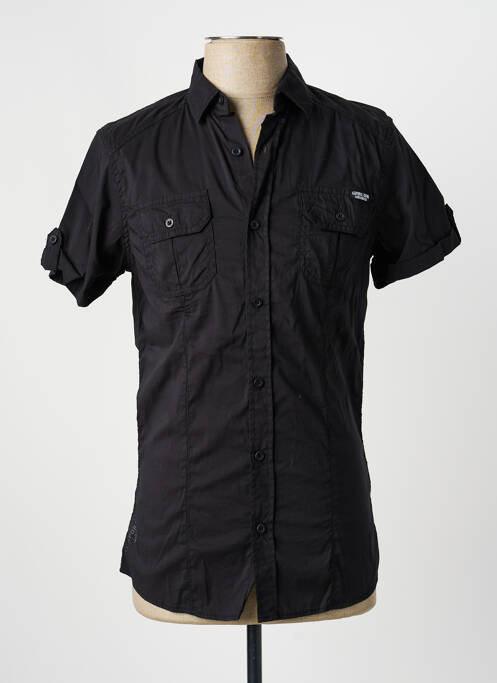 Chemise manches courtes noir KAPORAL homme