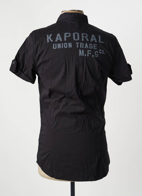 Chemise manches courtes noir KAPORAL homme