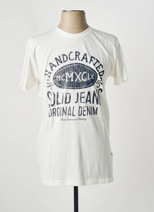 T-shirt blanc SOLID homme