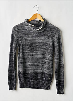 Pull finition bords-côtes manches longues gris TEDDY SMITH garcon