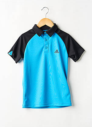 Polo manches longues manches longues bleu ADIDAS garcon