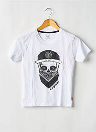 T-shirt coupe droite manches courtes blanc KAPORAL garcon