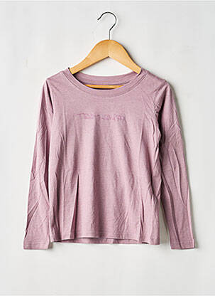 Top coupe droite manches longues violet TEDDY SMITH fille