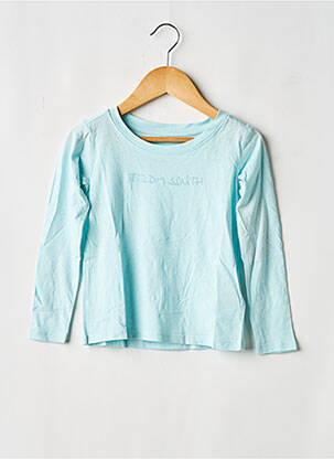 Top coupe droite manches longues bleu TEDDY SMITH fille