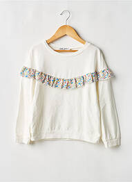Sweat-shirt manches longues manches longues blanc MINI MIGNON fille