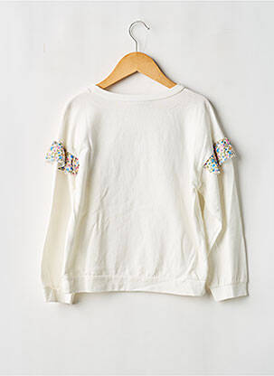Sweat-shirt manches longues manches longues blanc MINI MIGNON fille