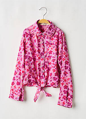 Chemisier manches longues manches longues rose G66 fille