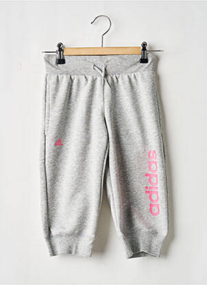Jogging gris ADIDAS fille