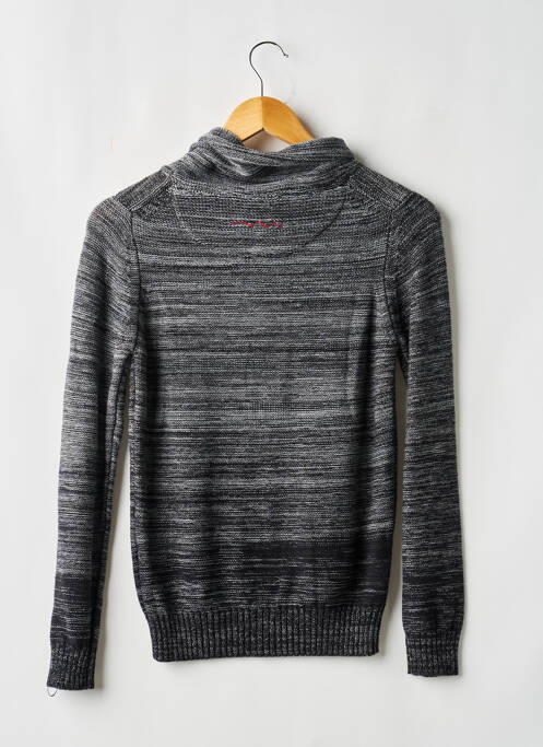 Pull finition bords-côtes manches longues gris TEDDY SMITH garcon