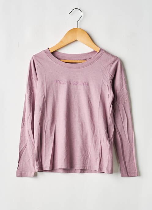 Top coupe droite manches longues violet TEDDY SMITH fille