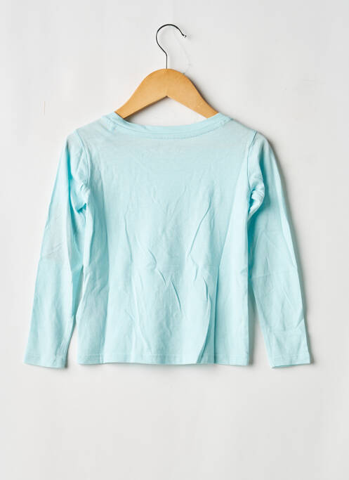 Top coupe droite manches longues bleu TEDDY SMITH fille