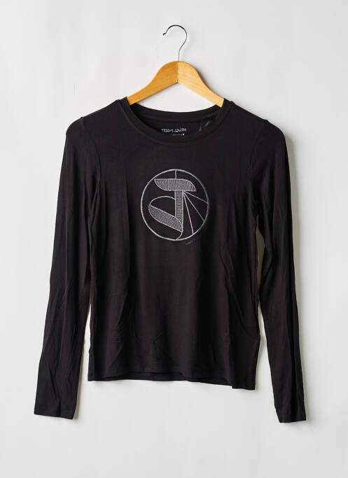 Top coupe droite manches longues noir TEDDY SMITH fille