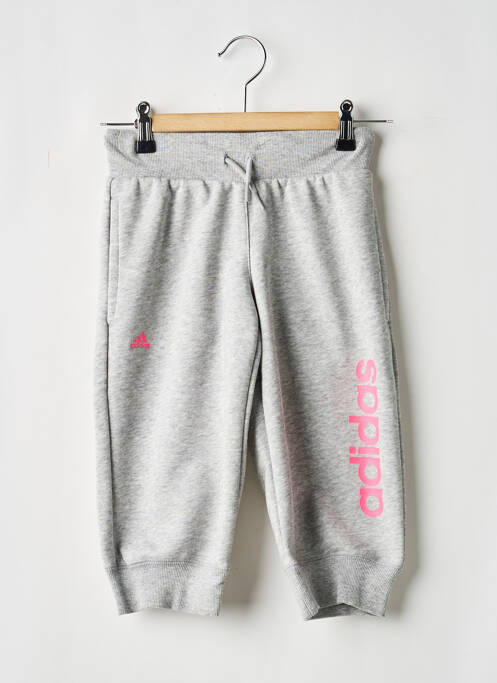 Jogging gris ADIDAS fille