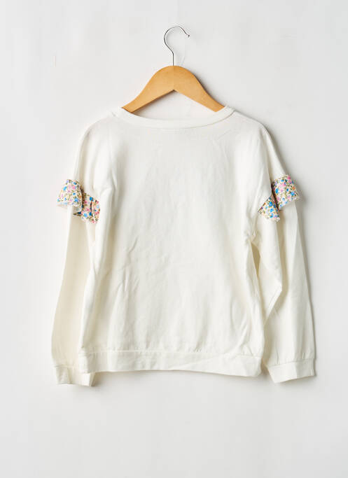 Sweat-shirt blanc MINI MIGNON fille