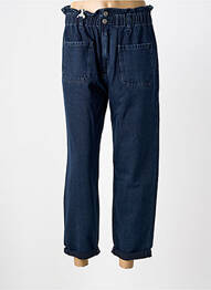 Jeans coupe droite tissage denim bleu TEDDY SMITH femme