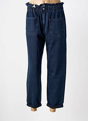 Jeans coupe droite tissage denim bleu TEDDY SMITH femme