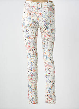 Pantalon slim tissage popeline taille normale blanc KAPORAL femme