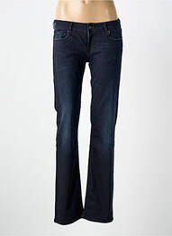 Jeans coupe droite effet usé délavé taille normale bleu KAPORAL femme