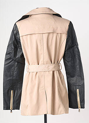 Trench tissage popeline sans capuche beige MISS SISSI femme