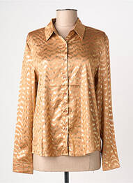 Chemisier coupe cintrée manches longues beige SUZZY & MILLY femme