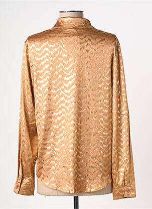 Chemisier coupe cintrée manches longues beige SUZZY & MILLY femme