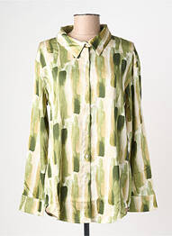 Chemisier coupe fluide manches longues vert SOPHYLINE femme