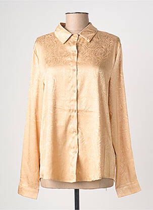 Chemisier coupe cintrée manches longues beige SUZZY & MILLY femme