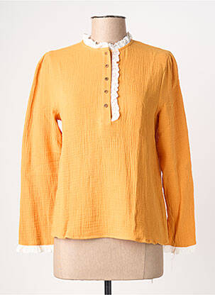 Blouse manches longues manches longues orange LOVIE & CO femme