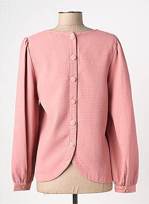 Chemisier coupe cintrée manches longues rose CERISE BLUE femme