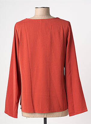 Chemisier coupe fluide manches longues orange AKOZ DE TOI femme