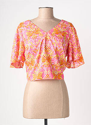 Top manches courtes manches courtes rose CERISE BLUE femme