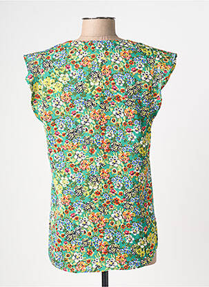Top manches courtes manches courtes vert AKOZ DE TOI femme