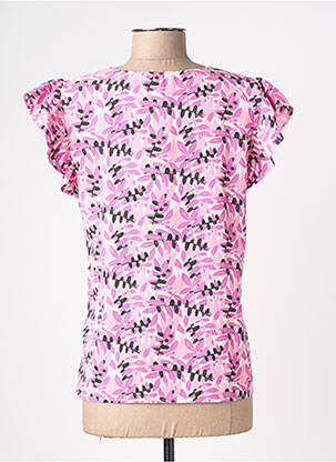 Top manches courtes manches courtes rose AKOZ DE TOI femme