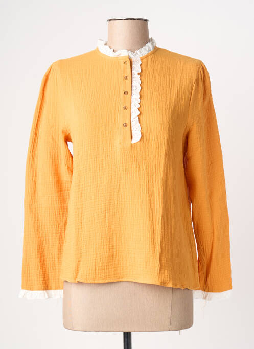 Blouse manches longues manches longues orange LOVIE & CO femme