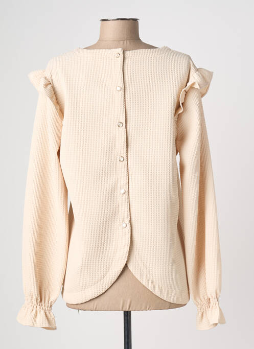 Blouse manches longues manches longues beige CERISE BLUE femme